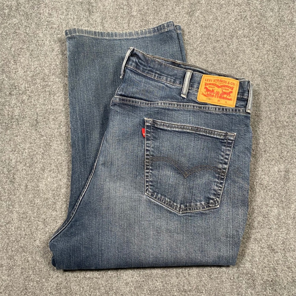 Levi's Mens Dark Wash Bootcut Denim Jeans Casual 46x30 (Act. 42x23)